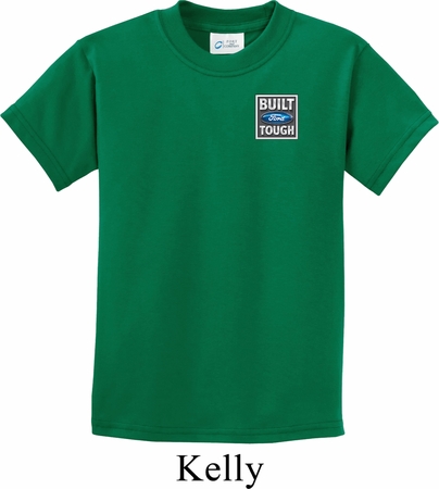 Kids Ford Shirt Built Ford Tough Pocket Print Tee T-Shirt