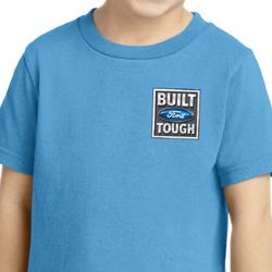 Kids Ford Shirt Built Ford Tough Pocket Print Toddler Tee T-Shirt