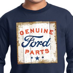 Kids Ford Shirt Distressed Genuine Ford Parts Long Sleeve Tee T-Shirt
