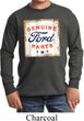 Kids Ford Shirt Distressed Genuine Ford Parts Long Sleeve Tee T-Shirt