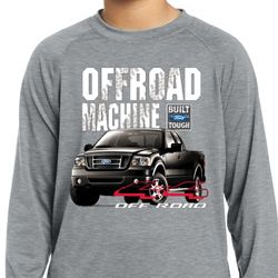Kids Ford Shirt F-150 4X4 Off Road Machine Dry Wicking Long Sleeve