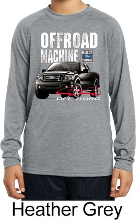 Kids Ford Shirt F-150 4X4 Off Road Machine Dry Wicking Long Sleeve