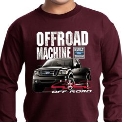 Kids Ford Shirt F-150 4X4 Off Road Machine Long Sleeve Shirt