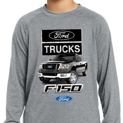 Kids Ford Shirt F-150 Truck Dry Wicking Long Sleeve Shirt