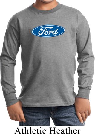 Kids Ford Shirt Ford Oval Long Sleeve Tee T-Shirt