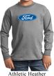 Kids Ford Shirt Ford Oval Long Sleeve Tee T-Shirt