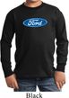 Kids Ford Shirt Ford Oval Long Sleeve Tee T-Shirt