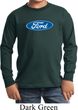 Kids Ford Shirt Ford Oval Long Sleeve Tee T-Shirt