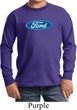 Kids Ford Shirt Ford Oval Long Sleeve Tee T-Shirt