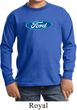 Kids Ford Shirt Ford Oval Long Sleeve Tee T-Shirt