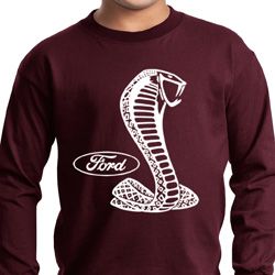 Kids Ford Shirt Mustang Cobra Long Sleeve Shirt