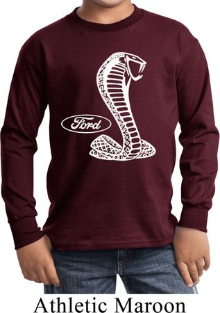 Kids Ford Shirt Mustang Cobra Long Sleeve Shirt