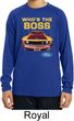 Kids Ford Shirt Mustang Who's The Boss Dry Wicking Long Sleeve Shirt