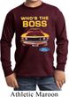 Kids Ford Shirt Mustang Who's The Boss Long Sleeve Shirt