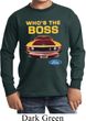 Kids Ford Shirt Mustang Who's The Boss Long Sleeve Shirt