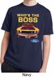Kids Ford Shirt Mustang Who's The Boss Moisture Wicking Shirt