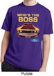 Kids Ford Shirt Mustang Who's The Boss Moisture Wicking Shirt