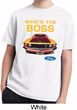 Kids Ford Shirt Mustang Who's The Boss Moisture Wicking Shirt