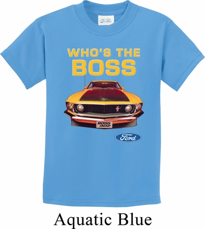 Kids Ford Shirt Mustang Who's The Boss Shirt