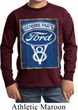 Kids Ford Shirt V8 Genuine Ford Parts Long Sleeve Tee T-Shirt