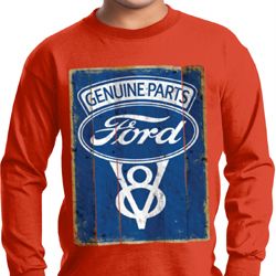 Kids Ford Shirt V8 Genuine Ford Parts Long Sleeve Tee T-Shirt
