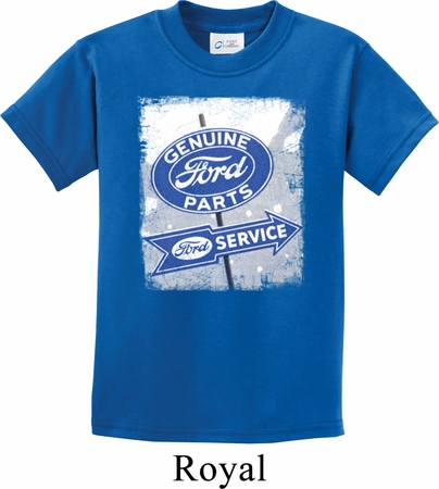 Kids Ford Shirt Vintage Sign Genuine Ford Parts Tee T-Shirt