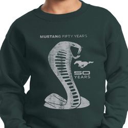 Kids Ford Sweatshirt 50 Years Cobra Sweat Shirt
