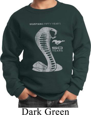 Kids Ford Sweatshirt 50 Years Cobra Sweat Shirt