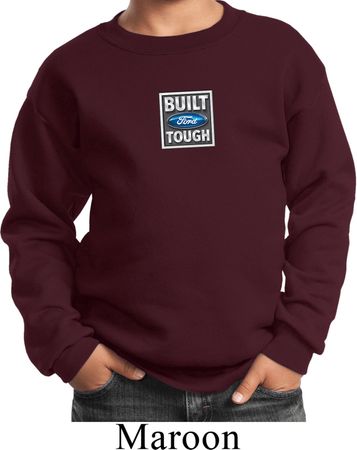 Kids Ford Sweatshirt Built Ford Tough Small Print Sweat Shirt