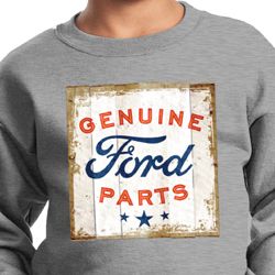 Kids Ford Sweatshirt Distressed Genuine Ford Parts Sweat Shirt