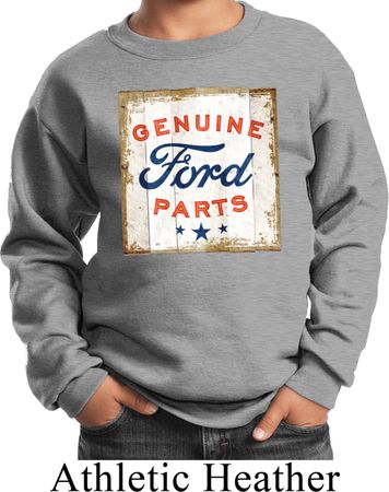 Kids Ford Sweatshirt Distressed Genuine Ford Parts Sweat Shirt