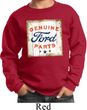 Kids Ford Sweatshirt Distressed Genuine Ford Parts Sweat Shirt