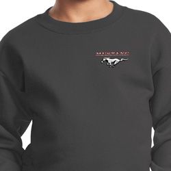 Kids Ford Sweatshirt Mustang Pocket Print Youth Sweat Shirt