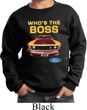 Kids Ford Sweatshirt Mustang Who's The Boss Sweat Shirt