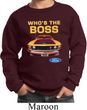 Kids Ford Sweatshirt Mustang Who's The Boss Sweat Shirt