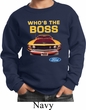Kids Ford Sweatshirt Mustang Who's The Boss Sweat Shirt
