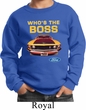 Kids Ford Sweatshirt Mustang Who's The Boss Sweat Shirt