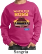 Kids Ford Sweatshirt Mustang Who's The Boss Sweat Shirt