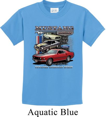 Kids Ford Tee Classic Mustangs Untamed Youth T-shirt