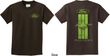 Kids Ford Tee Green Mustang Stripe (Front & Back) Youth Shirt