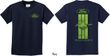 Kids Ford Tee Green Mustang Stripe (Front & Back) Youth Shirt
