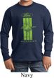 Kids Ford Tee Green Mustang Stripe Youth Long Sleeve