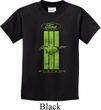 Kids Ford Tee Green Mustang Stripe Youth T-shirt