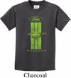 Kids Ford Tee Green Mustang Stripe Youth T-shirt