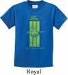 Kids Ford Tee Green Mustang Stripe Youth T-shirt