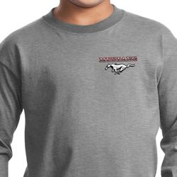 Kids Ford Tee Mustang Pocket Print Youth Long Sleeve