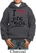 Kids Funny Hoodie I Love Big Trucks Hoody