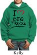 Kids Funny Hoodie I Love Big Trucks Hoody