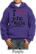 Kids Funny Hoodie I Love Big Trucks Hoody