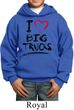 Kids Funny Hoodie I Love Big Trucks Hoody